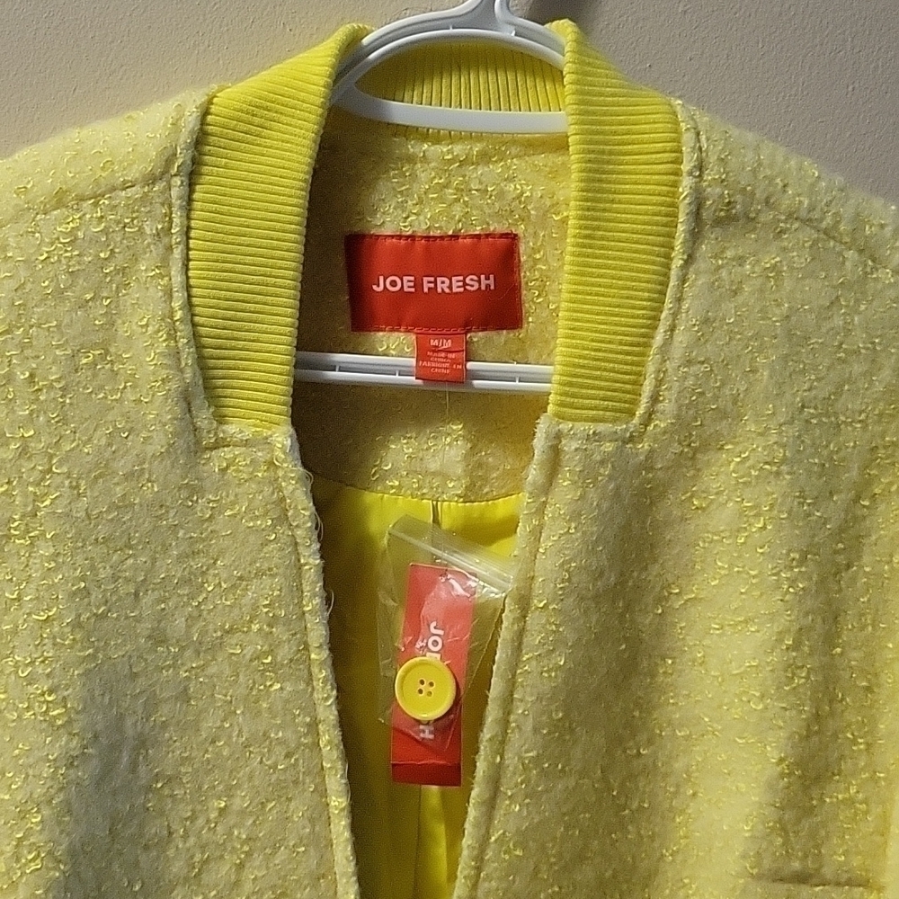 NWT JOE FRESH Rib Collar Coat US M - Picture 4 of 7